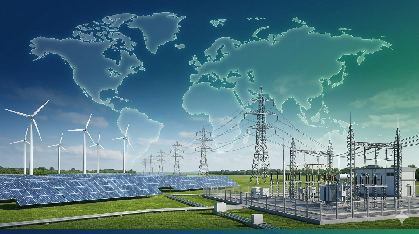 Renewable energy infrastructure and global power systems